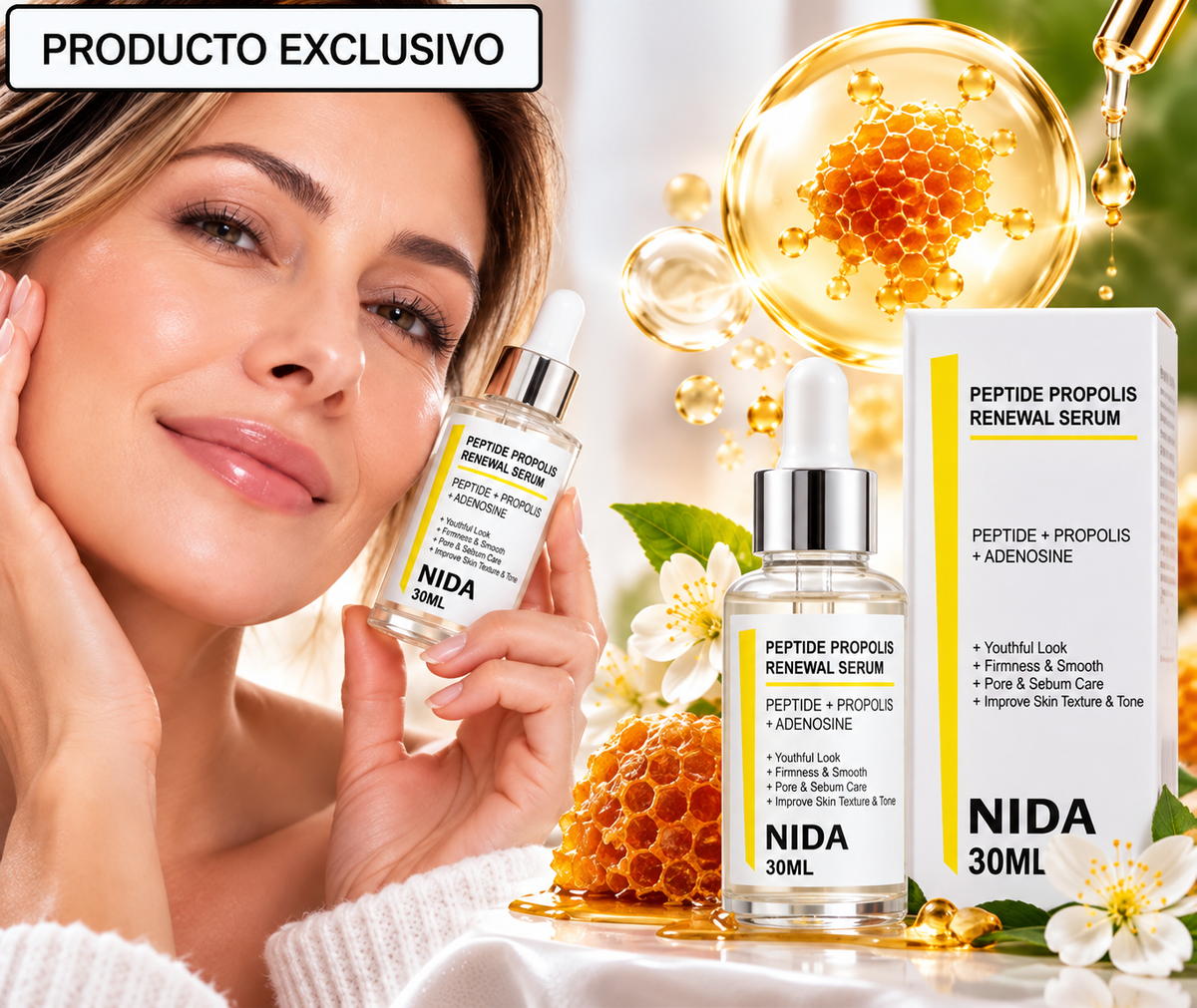 NIDA PEPTIDES PROPOLIS SERUM · 30 ML ✨ EFECTO JUVENTUD ✨ Sérum facial reafirmante y revitalizante