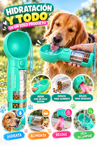 BOTELLA MULTIUSO 3 EN 1 PARA MASCOTA