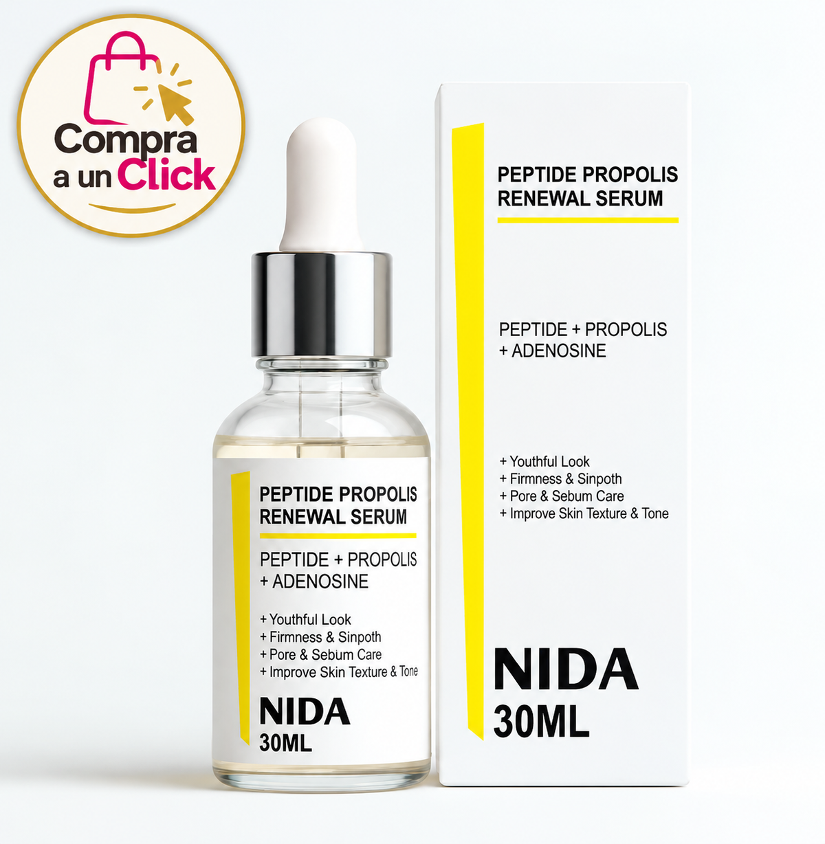 NIDA PEPTIDES PROPOLIS SERUM · 30 ML ✨ EFECTO JUVENTUD ✨ Sérum facial reafirmante y revitalizante
